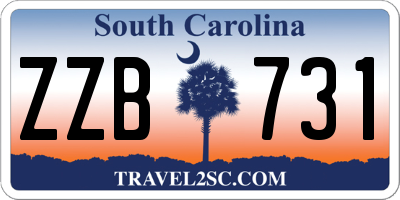 SC license plate ZZB731