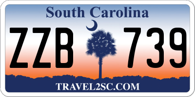 SC license plate ZZB739