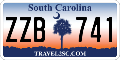 SC license plate ZZB741