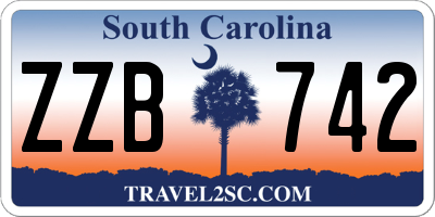 SC license plate ZZB742