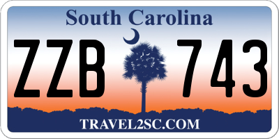 SC license plate ZZB743