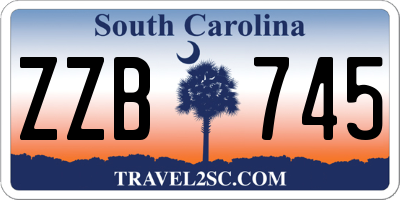 SC license plate ZZB745