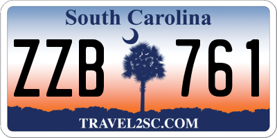 SC license plate ZZB761