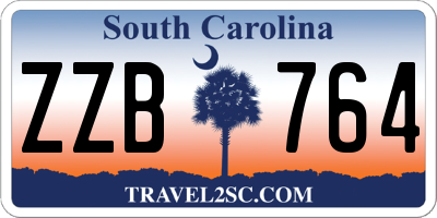 SC license plate ZZB764