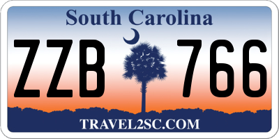 SC license plate ZZB766