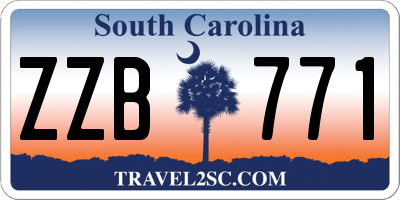 SC license plate ZZB771