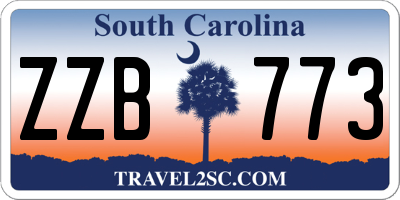 SC license plate ZZB773