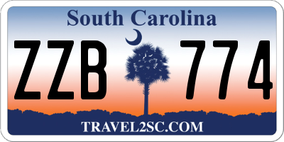 SC license plate ZZB774