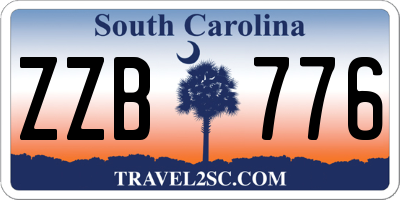 SC license plate ZZB776