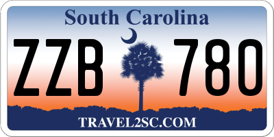 SC license plate ZZB780