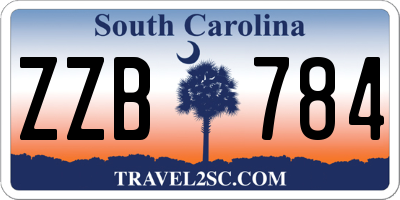 SC license plate ZZB784