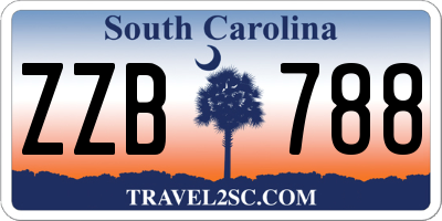 SC license plate ZZB788