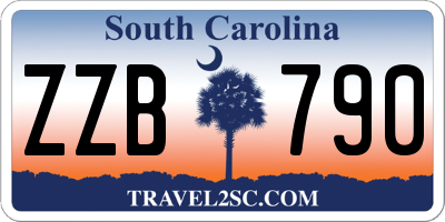 SC license plate ZZB790