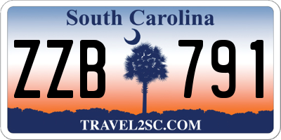 SC license plate ZZB791