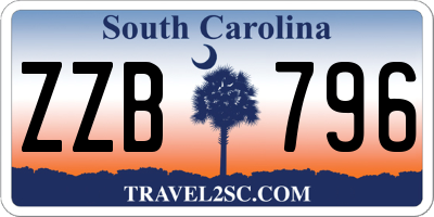 SC license plate ZZB796