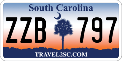 SC license plate ZZB797