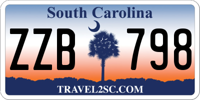 SC license plate ZZB798