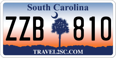 SC license plate ZZB810