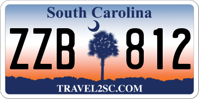 SC license plate ZZB812