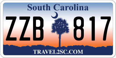 SC license plate ZZB817