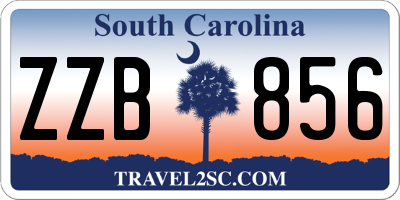 SC license plate ZZB856