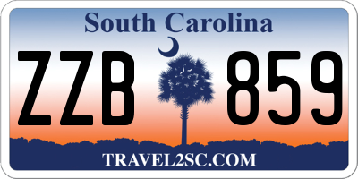 SC license plate ZZB859