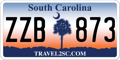 SC license plate ZZB873