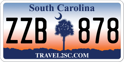 SC license plate ZZB878