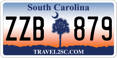 SC license plate ZZB879