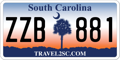 SC license plate ZZB881