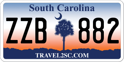 SC license plate ZZB882