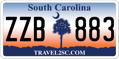 SC license plate ZZB883