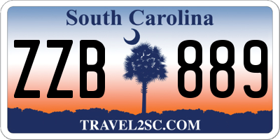 SC license plate ZZB889