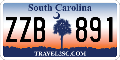 SC license plate ZZB891