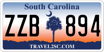 SC license plate ZZB894