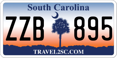 SC license plate ZZB895