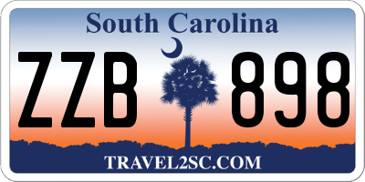 SC license plate ZZB898