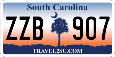 SC license plate ZZB907