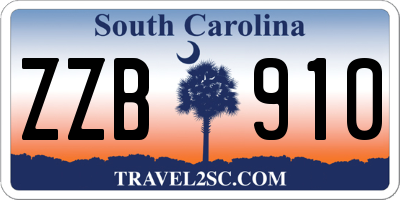 SC license plate ZZB910