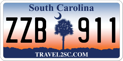 SC license plate ZZB911