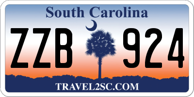 SC license plate ZZB924