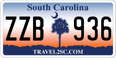 SC license plate ZZB936