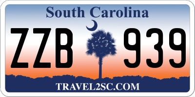 SC license plate ZZB939