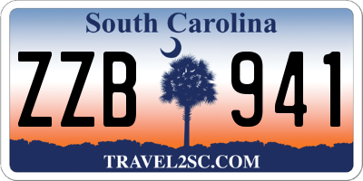 SC license plate ZZB941