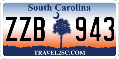 SC license plate ZZB943