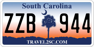 SC license plate ZZB944