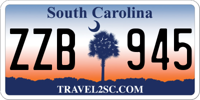 SC license plate ZZB945