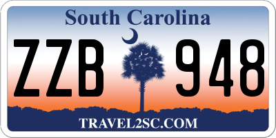 SC license plate ZZB948