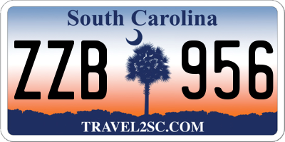 SC license plate ZZB956
