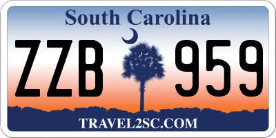 SC license plate ZZB959